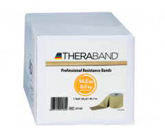 TheraBand Professional Latex Resistance Bands - 5” wide x 50 yards long - Elite Gold