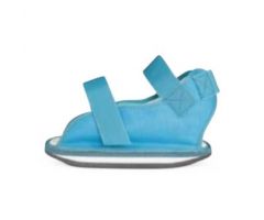 Unisex Open-Toe Cast Shoe, Blue, 7.5" XS Adult Size
