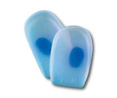 Soft Point Heel Cushion with Blue Dot, Silicone, Size L (Men's Size 8 to Size 13; Women's Size 8+)