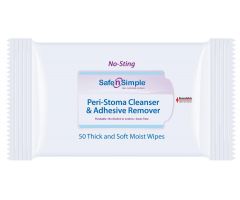 Stoma Cleanser and Adhesive Remover Wipes by Safe N Simple SFNSNS00525CH