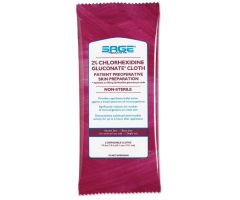Preoperative Prep Cloths with 2% CHG by Sage Products SGE9707HH (12 per pack)
