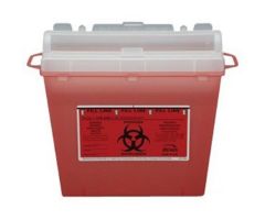 MRI Non-Ferromagnetic 5 Quart Sharps Container-Case of 8