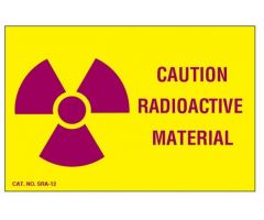 Radioactive Materials Warning Labels SHMSRA12