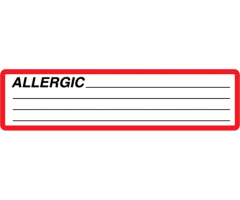 Allergy Labels by Brady Worldwide  PFTN12A