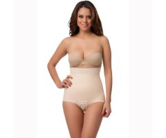 Isavela GR02 Stage 2 High Waist Abdominal Girdle-Panty Length-Small, GR02-SM-BE