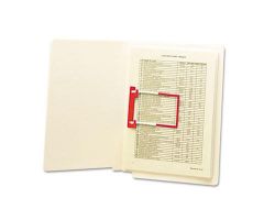 Orange and White 2" Capacity U-Clip Bonded File Fasteners