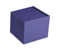 Heavy-Duty A-Z Open Top Purple Expanding File, Letter Size, 12" x 10"