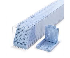 Slimsette Biopsy Cassette in QuickLoad Sleeve, Blue