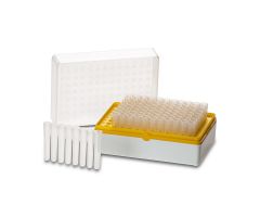 Rack and Box with 96 Individual Tubes, Nonsterile, Yellow