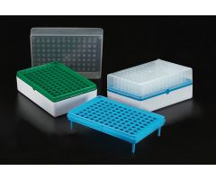 Rack and Box with 96 Individual Tubes, Sterile, Yellow