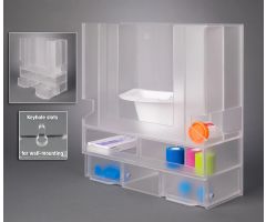 Frosted AC Multi-Specimen Collector Dispenser, Wall Mount