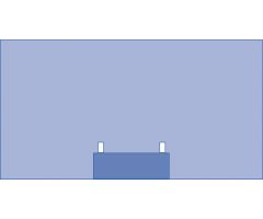 Drape Sheet, Absorbent reinforcement, 29" x 10", 102" x 53"