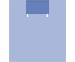 Drape Sheet with Absorbent reinforcement 29"x16", Bottom, 75"x70"