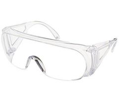 Polysafe Safety Glasses with Clear Lens and Clear Frame, Bulk Pack