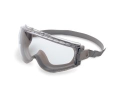 Gray Uvex Stealth Safety Goggles with Neoprene Band

