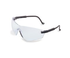 Uvex Falcon Safety Glasses with Black Frame and Ultra-Dura Anti-Scratch Clear Lens