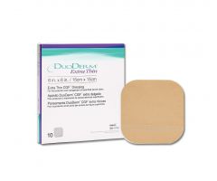 DuoDERM Extra Thin Dressing, Controlled Gel Formula, Square, 6" x 6"
