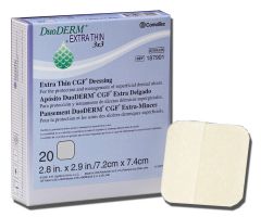 DuoDERM Extra Thin Dressing, Controlled Gel Formula, Rectangle, 2" x 8"