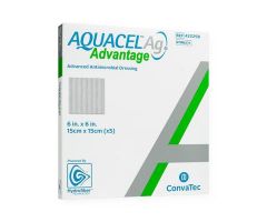Aquacel Ag Advantage Hydrofiber Dressings, 6" x 6"