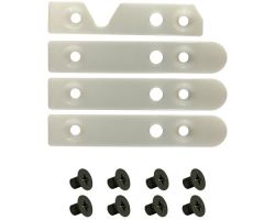 White Plastic Replacement Inserts for Non-Ferro Stretcher Rails