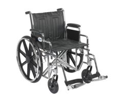 Drive Sentra EC Wheelchair-Desk Arms-Swing Away Footrests-20"