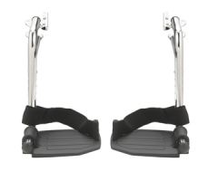 Drive Chrome Swing Away Footrests w/ Aluminum Footplates