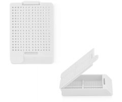 CASSETTE, BIOPSY, HING LID, BLK, WHT, 500/CS
