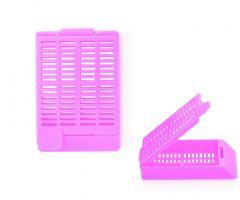 CASSETTE, EMBED, HINGED, HOT PINK, 500/BX