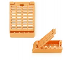 CASSETTE, EMBED, SLIM, HINGED, TAPED, ORANGE