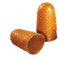 Amber Rubber Finger Tips, Extra Large, Size 14