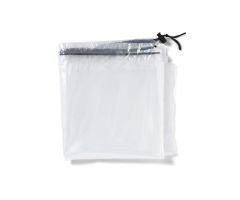Drawcord Bag, Clear, 38" x 38", 1.3 Mil