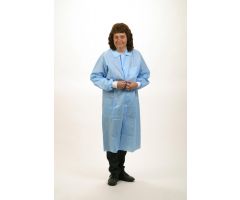 Blue Polypropylene Lab Coat with Three Pockets by Safety Zone SZADLBL4XL