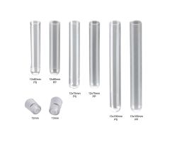 Test Tube / Culture Tube, 12x60mm, 3mL, PP, rimless, no cap, non-sterile, 8 bags of 500 tubes, 4000/cs