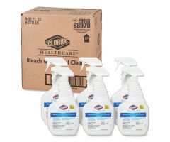 Clorox Healthcare Bleach Germicidal Cleaner, 32 oz. Trigger Spray, 6 Bottles/Cs - 68970