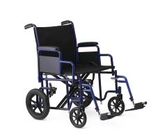 Bariatric Transport Chair with Removable Desk-Length Arms and Swing-Away Footrests, 450 lb. Capacity, 22" Width