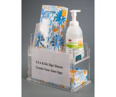 Tissue/ Hand Sanitizer/ Sign Station, Bump