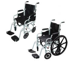 Drive Poly Fly Wheelchair w/ Swing Away Footrests-16" Seat