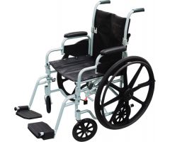 Drive Poly Fly Wheelchair w/ Swing Away Footrests-18" Seat