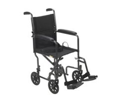 Drive Steel Transport Wheelchair-Fixed Full Arms-17" Seat