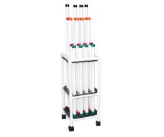 Therapy Rehab Weighted Bars Mobile Storage Cart 