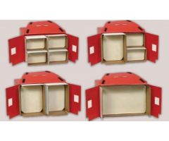 CORRUGATED PLASTIC BOX, EA