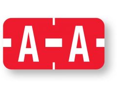 Alpha File Folder Label - Tab Compatible, 1" x 1/2" ULAF1278A