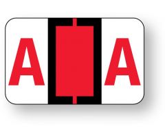 Alpha File Folder Label - Ident-A-File  Labeling System, 1-5/8" x 1" ULAF400A