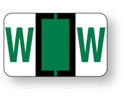 Alpha File Folder Label - Ident-A-File  Labeling System, 1-5/8" x 1" ULAF400W