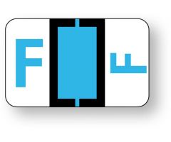 Alpha File Folder Label - Ident-A-File  Labeling System Side and Top Tab, 1-5/8" x 1" ULAF501F