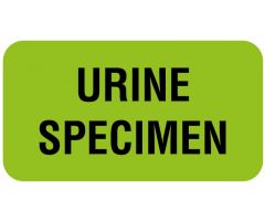URINE SPECIMEN, Communication Label, 1-5/8" x 7/8"