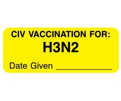 VAC CIV H3N2 Label, 2-1/4" x 7/8"