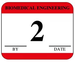 Biomedical Engineering Inspection Label, 1-1/4" x 1" - ULBE2002