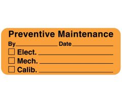 Equipment Repair and Maintenance Label -ULBE227