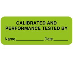 Calibration Label, 2-1/4" x 7/8"